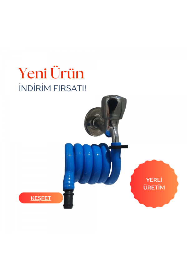 Plasyay Spiral Plastik Kelepçeli Wc Hortum Matik 97-100 cm Plasyay Spiral Plastik Kelepçeli Wc Hortum Matik 97-100 cm
