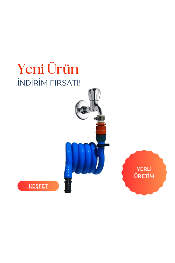 Plasyay Spiral Kelepçe Adaptörlü Wc Hortum Matik 100 cm Plasyay Spiral Kelepçe Adaptörlü Wc Hortum Matik 100 cm