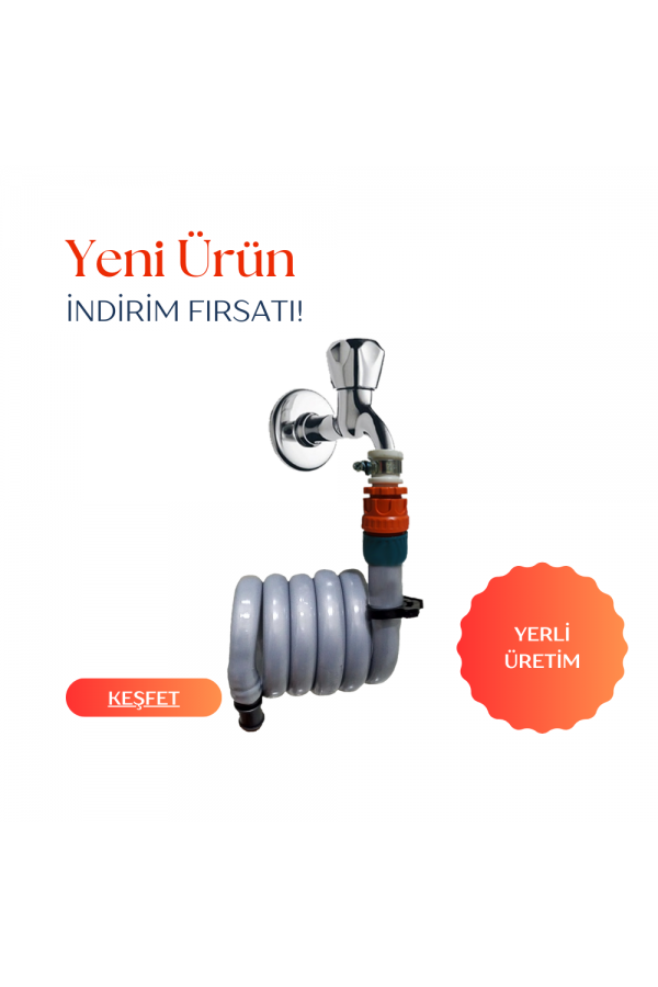 Plasyay Spiral Kelepçe Adaptörlü Wc Hortum Matik 100 cm Plasyay Spiral Kelepçe Adaptörlü Wc Hortum Matik 100 cm